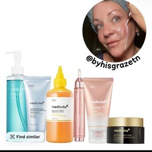 Medicube Skincare Cleanser & Exfoliant Set - Blue, Orange, Pink, and Gold